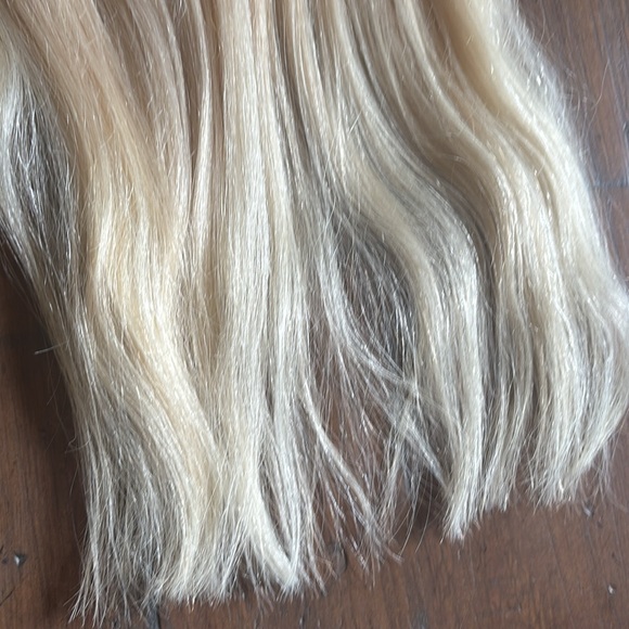 16 inch real human hair blonde extension halo - Picture 4 of 12